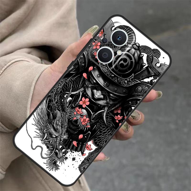 Японский чехол-маска Хання Они для OPPO Reno 8T 13F 14F 12F 11F 10 12 13 14 Pro 7 8 Lite OPPO Find X8 X6 X9 Pro