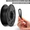 Petg Filament 1.75,Black Matte Petg 3D Printing Filament 1.75mm Dimensional Accuracy +/- 0.02 mm, 1Kg Spool(2.2lbs),Fit Most FDM Printers