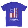 Vintage USA Flag 250th Anniversary Day T Shirt Summer  100 Cotton TShirts For Unisexs Leisure Pattern Tee Shirt Top Tees