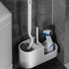 Wall Mounted Toilet Brush Set Durable Toilet Scrubber No Dead Corners Cleaning Brush  Bathroom