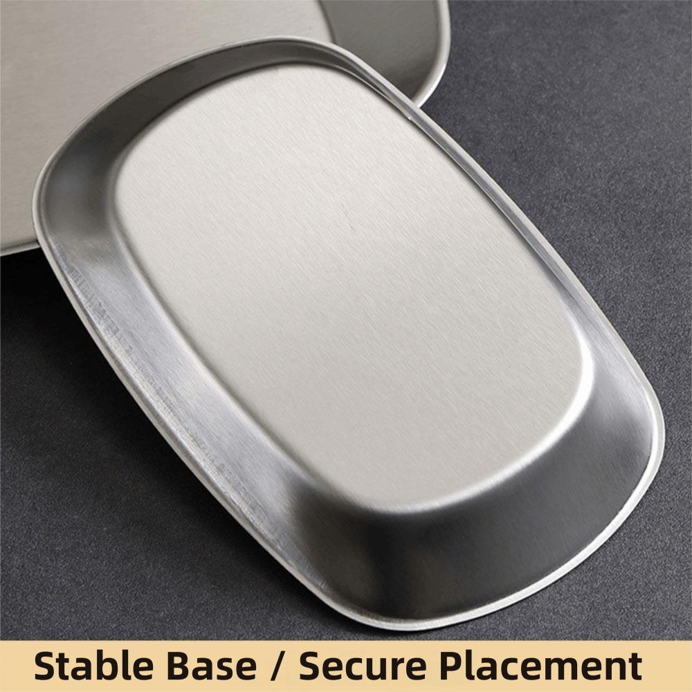 Portable Dessert Salad Plate Smooth Edge Food Serving Tray Picnic Dinner Plate Outdoor Picnic