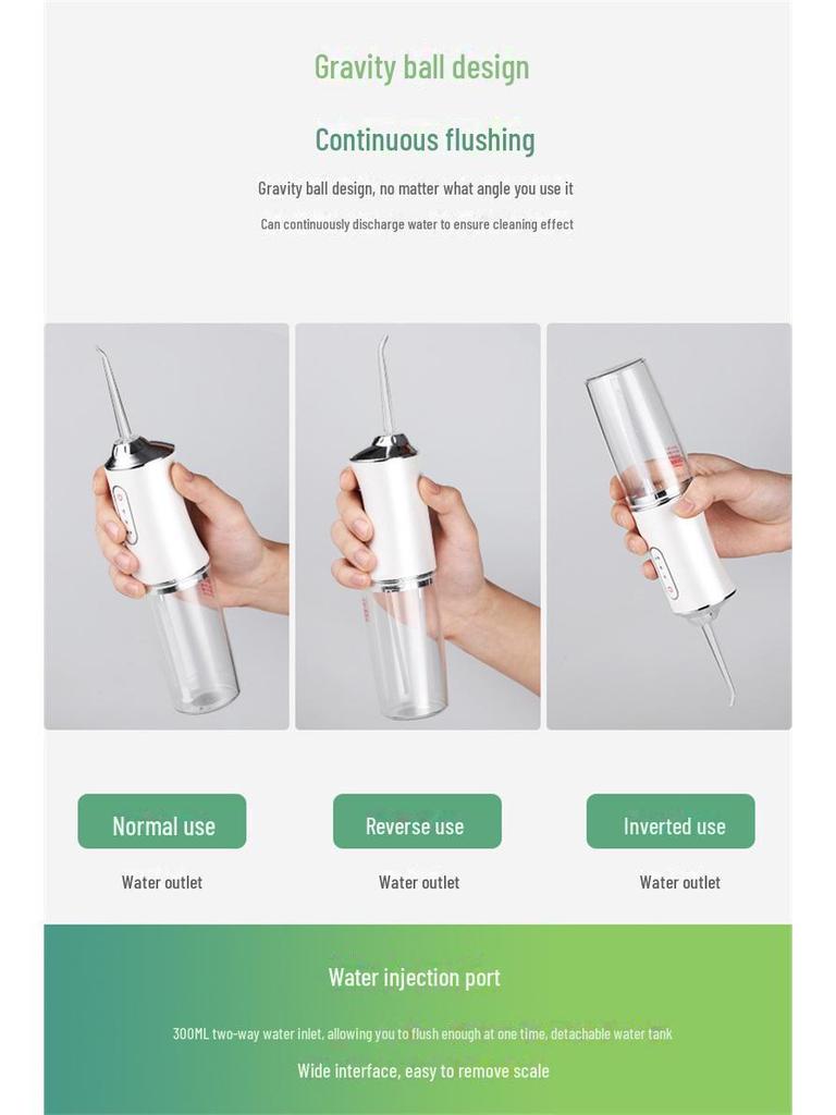 Portable Electric Water Flosser for Teeth Cleaning
