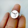 Deer Antler Signet Ring: Handmade Sterling Silver Animal Jewelry