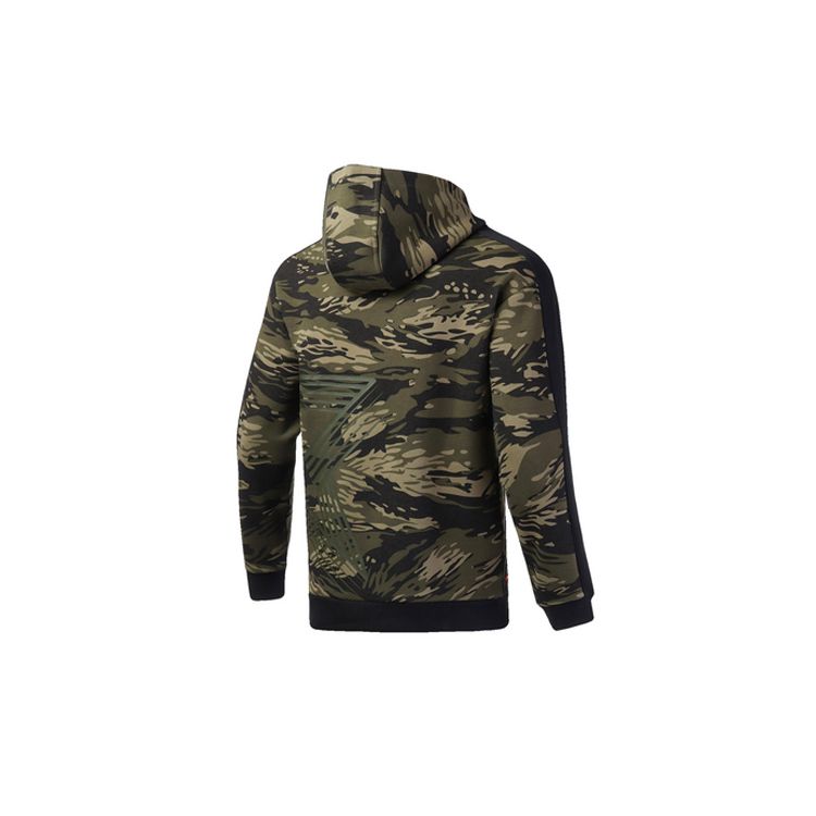 Li Ning Training Hooded Sweatshirt Men Sweatshirts Camouflage AWDPD65-2
