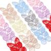 100pcs 4.5CM Chiffon Butterfly Dreamy Sewing Craft Decoration  Garment Design Materials
