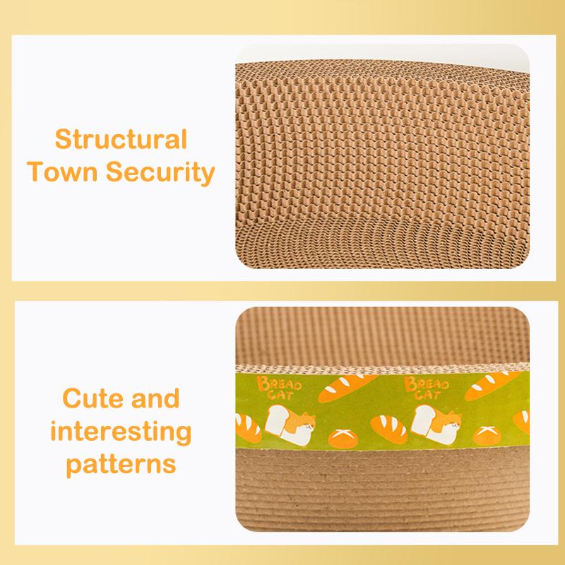 Круглая когтеточка для кошек, прочная чашеобразная подкладка для когтеточки для кошек, игрушки для кошек, гофрированная бумага, когтеточка для кошек высокой плотности, товары для животных
