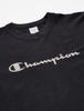 Champion Long Sleeve Black Sulfide Reverse Script Logo Size Men's T-Shirt, 9.4oz, 100% Cotton, Yarn, Weave® Embroidery, Off-Black, M, C3-Q417