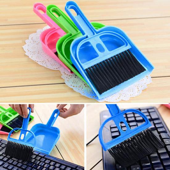 Мини Пластиковая Мягкая Портативная Ручная Щетка для Уборки Подметальная Щетка Совок Очиститель Клавиатуры для Стола
