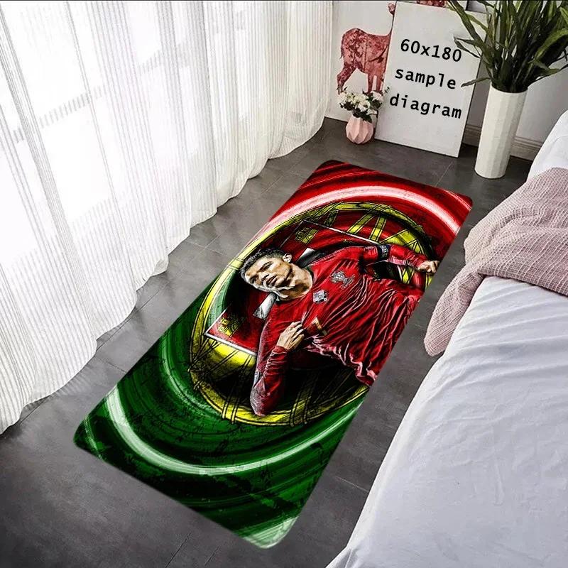 Foot Carpets CR7 Living Room Rug Cristiano Ronaldo Entrance Doormat Bathroom Rug Floor Mat Carpet Anti Slip Home Kitchen Hallway