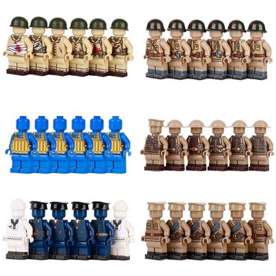 Первая мировая война Военно-морской флот Русский, Советский и Британский Танкисты Наклейки Минифигурки Аксессуары для шлемов Мелкие детали Игрушки-конструкторы