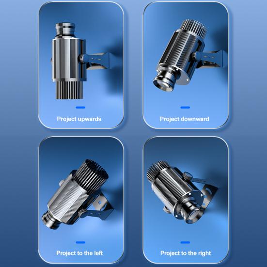 50W LED Logo GOBO Projector Light IP67 Waterproof Advertising Light with Remote Control Rotational Welcome Sign Projector