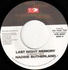 7inch Record NADINE SUTHERLAND - Last Night Memory VPS8557 VP Records 1999 Jamaica Reggae, Ska & Dub Used