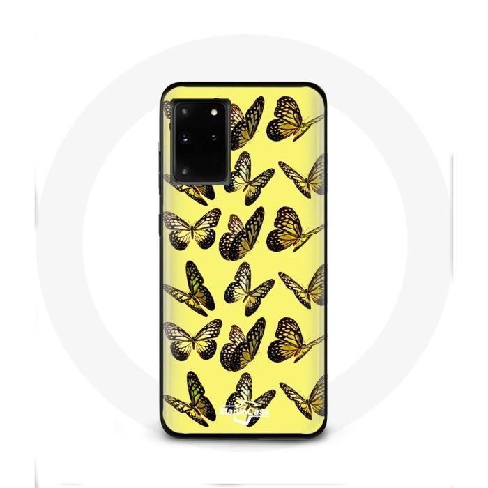 Case - Samsung - Galaxy S11 Plus - Butterflies - Yellow - Soft