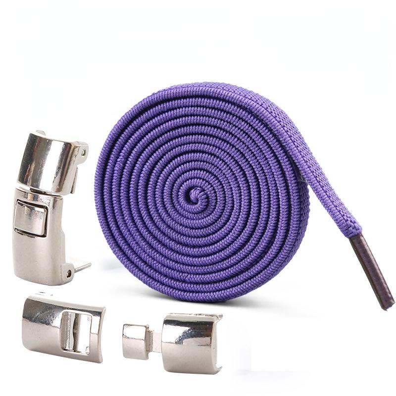 Новые шнурки для обуви без завязок, эластичные шнурки с замком для детей и взрослых, быстрые ленивые шнурки с металлическим замком, шнурки для обуви