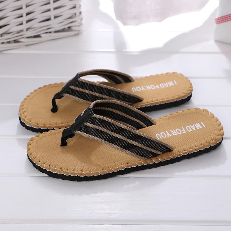 Men Summer Flip Flops Beach Sandals Anti-Slip Indoor Outdoor Casual Flat Shoes High Quality Home Slippers For Men