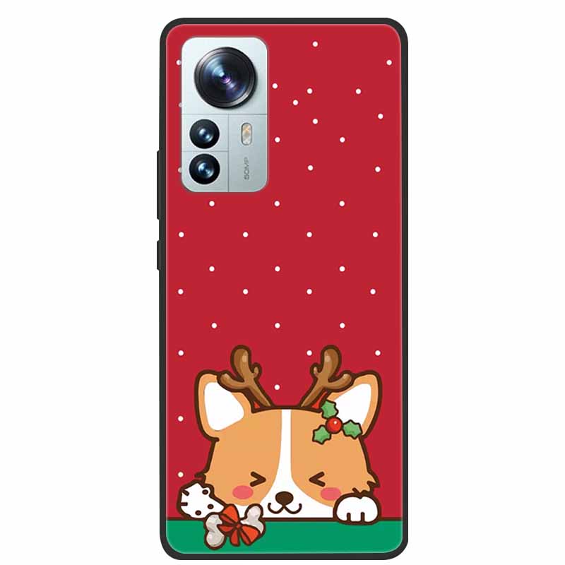 Christmas Case For Xiaomi 12 / 12 Pro / 12 Lite Case Xiaomi11 Pro 12S Ultra Lite Soft TPU Silicone Covers for Xiaomi 12 Lite Bag
