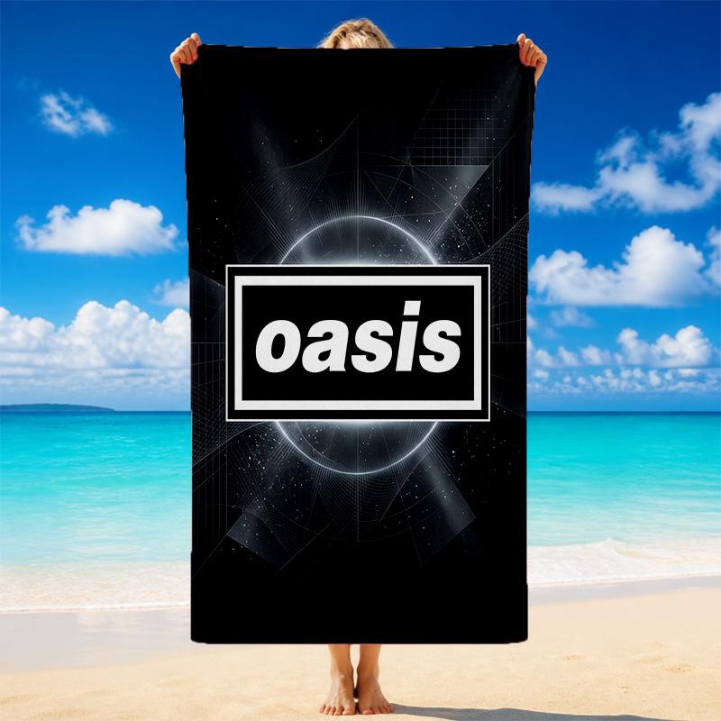 Oasis Print Microfiber Beach Towel Sand?Resistant Lightweight Towel For Swimming Outdoor Travel Use