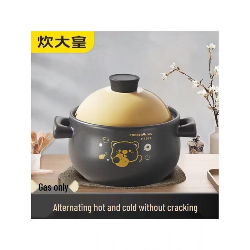COOKER KING Happy Bear Ceramic Clay Pot