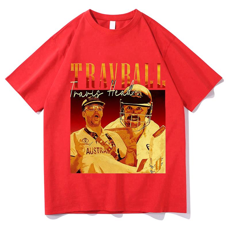 Модная футболка TravBall Travis Head Хлопок Дышащая Свободный топ Харадзюку Женская Унисекс Спортивная одежда Круглый вырез Короткий рукав Уличная одежда