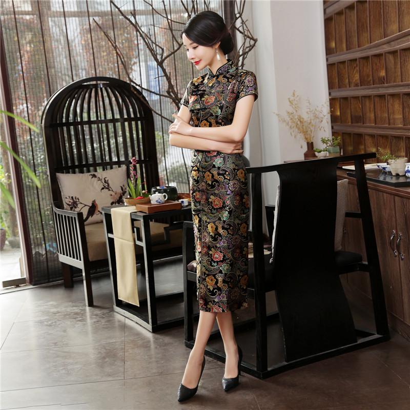 1011 new autumn and winter improved, ten-button cheongsam J0011 national style slim performance women's clothing