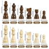 39.3Cm/15.47Inch Magnetic Wooden Chess Set With 2 Additional Queens, Folding Portable Travel Board, Suitable For Tournament