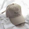 Вышивка Бейсболка с буквой Женская Кепка с козырьком Регулируемая Подарочная Шляпа