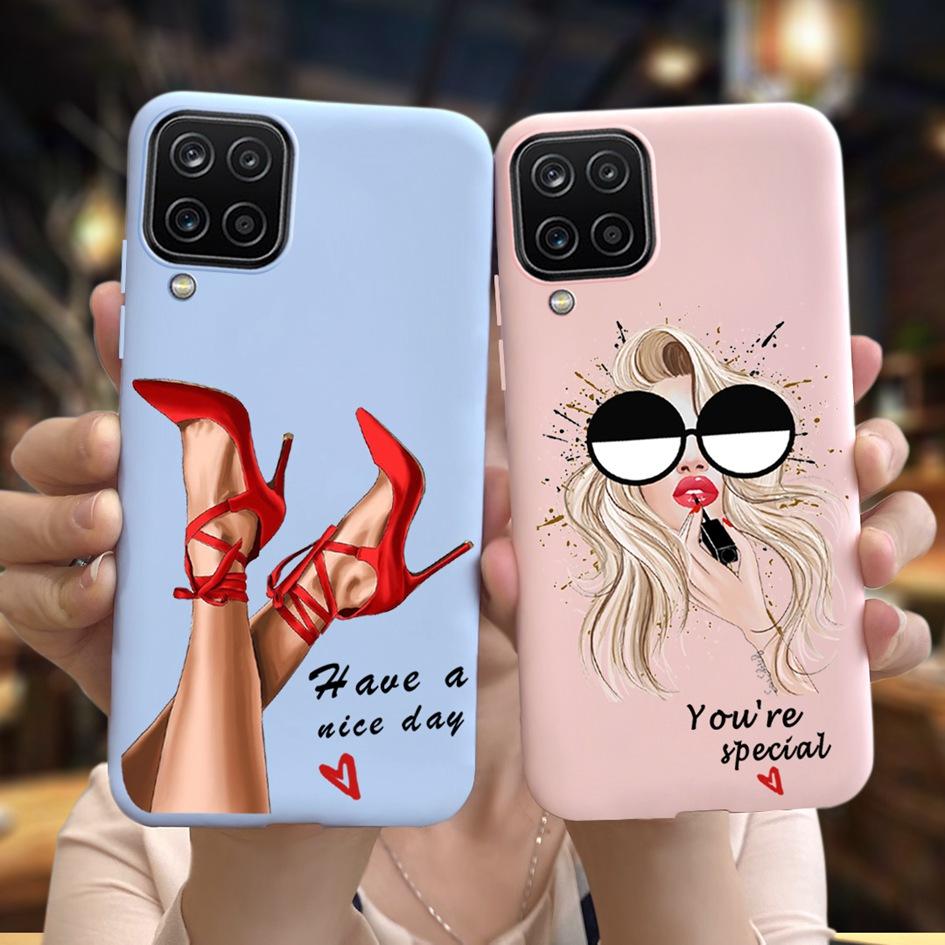 Чехол для Samsung Galaxy A12 Чехол для Samsung A42 5G Милое Сердечко Задняя крышка Fundas Для Samsung A 12 SM-A125F SM-A426B A 42 5G Чехлы для телефона