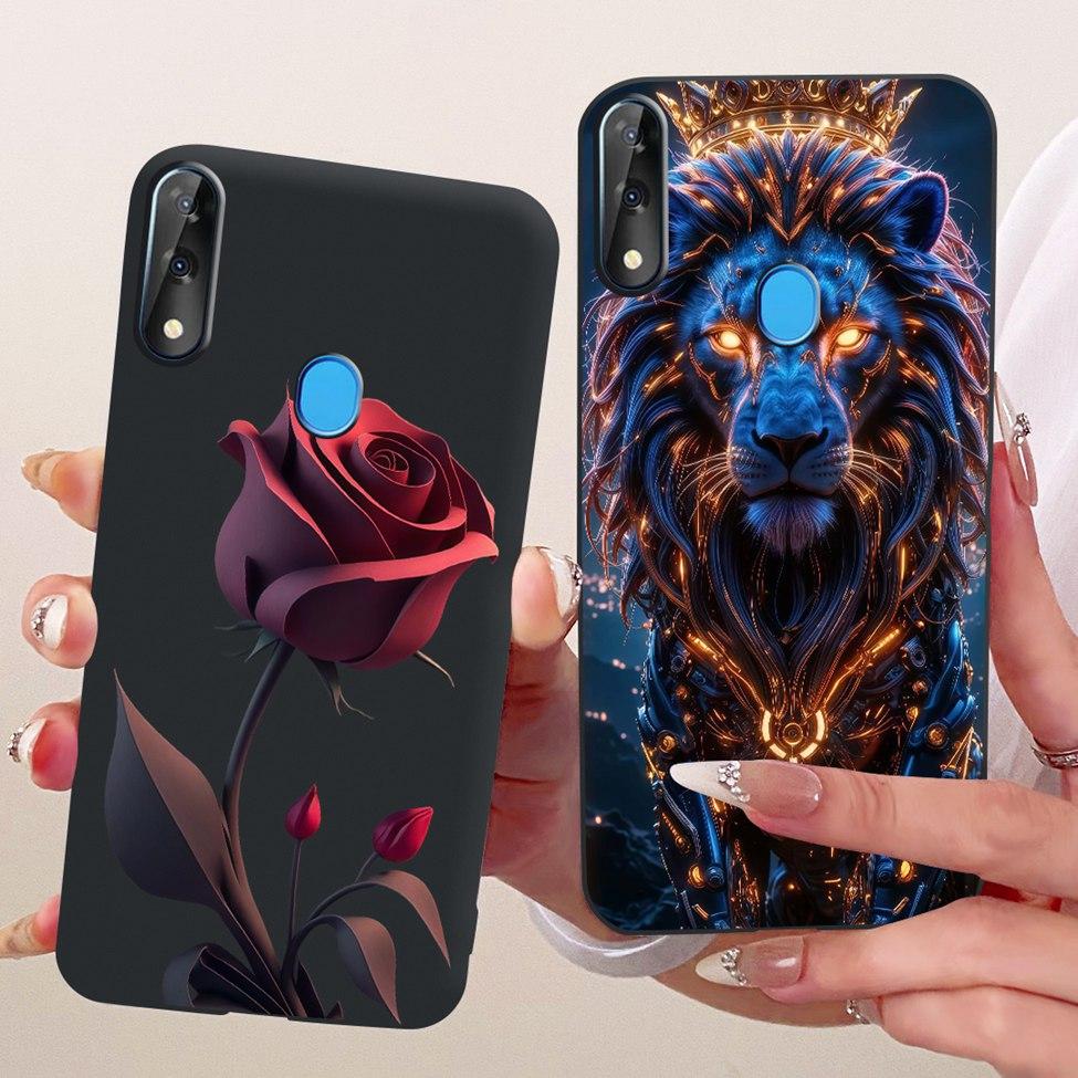 Phone Case For ZTE Blade V10 Cover Silicone Cute Cat Fashion Funny Painted Casing For ZTE Blade V10 2019