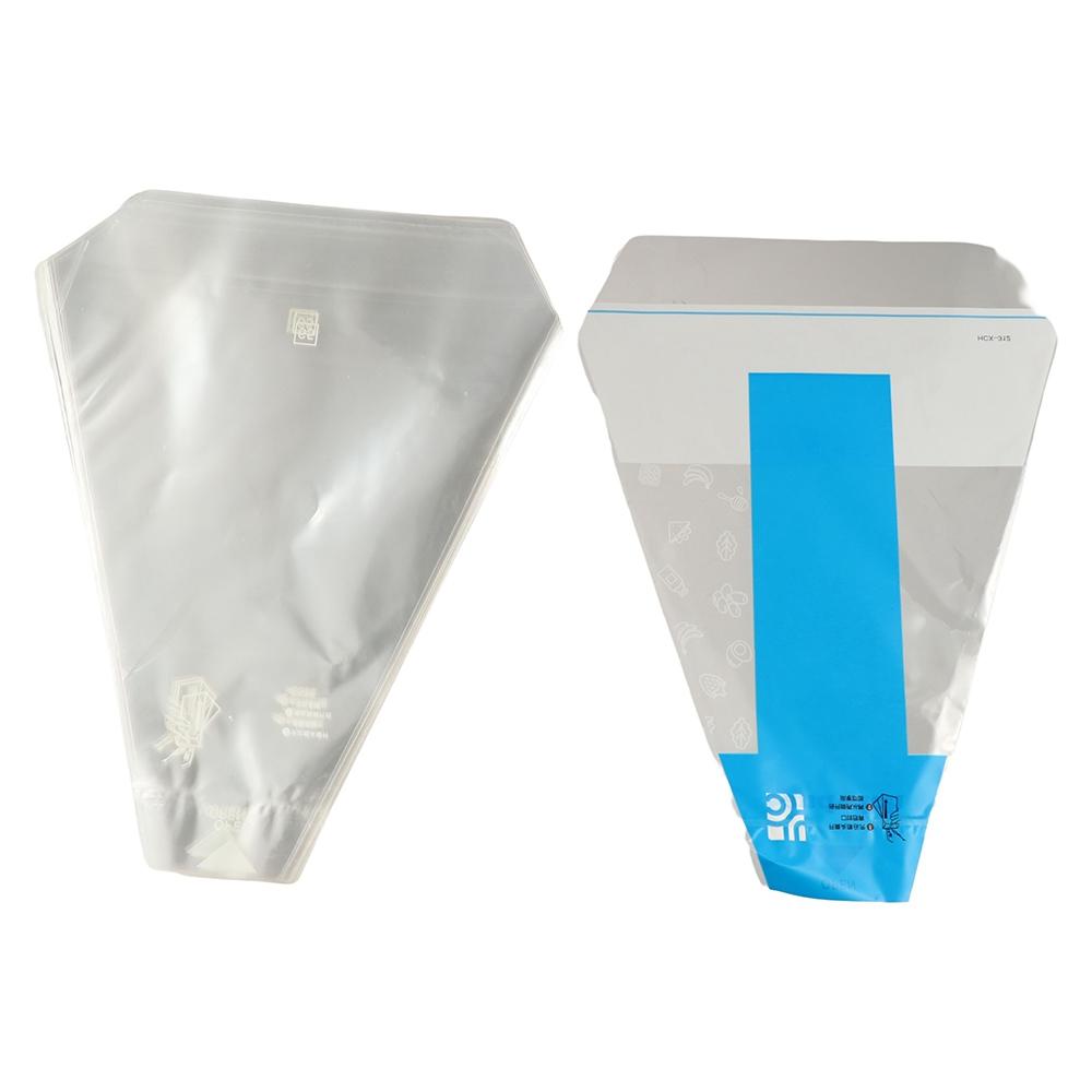 100pcs Triangle Bread Bags Plastic Sandwich Wrappers Disposable Sandwich Packaging Bag Wedding