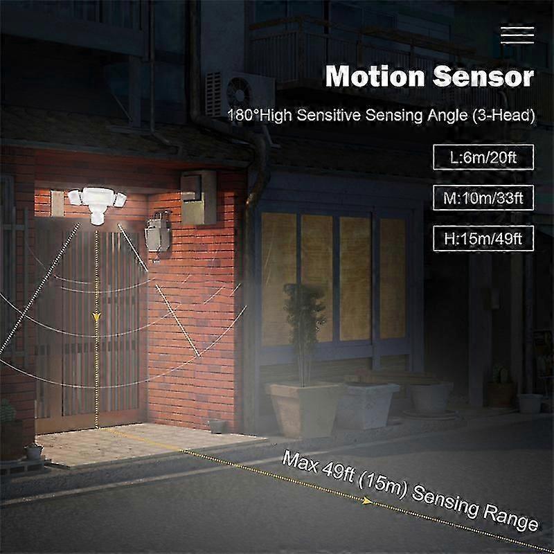 Security Light, Adjustable Motion Detection Flood Light IP65 Waterproof, Outdoor Motion Sensor Light
