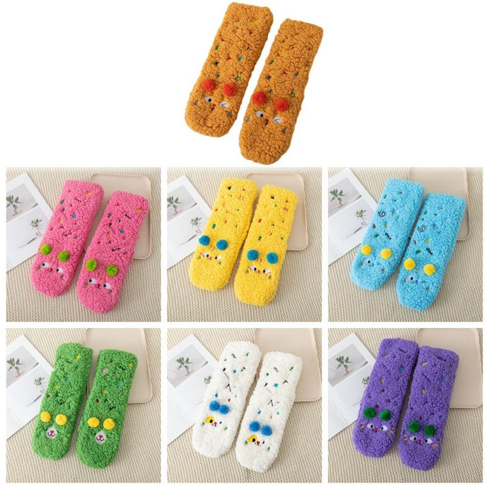 Mid Tube Thickened Floor Socks Plush Fleece Sock Women Soft Sleeping Slipper Socks Men Women