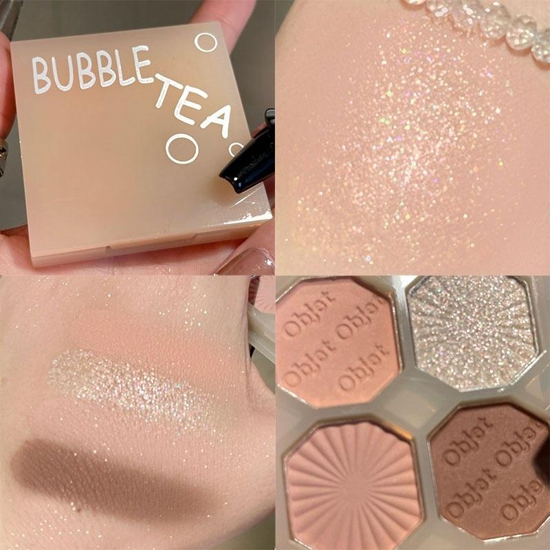 4 цвета жемчужно-блестящая палитра теней для век яркие матовые мерцающие тени для век водостойкая пигментная косметика для макияжа