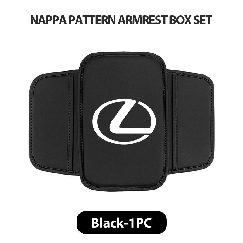 YOM1 Leather Car Armrest Box Cushion Side Storage Pocket Protector Cover For Lexus CT ES GS NX IS250 RX350 IS200 LX570 UX250h CT200h