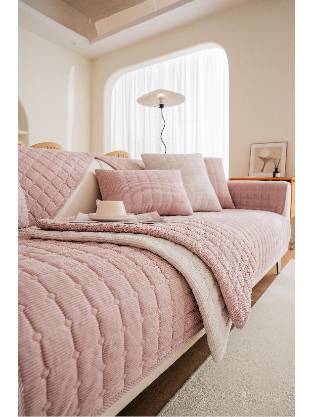 Нескользящие плюшевые диванные подушки в скандинавском пасторальном стиле для всех сезонов