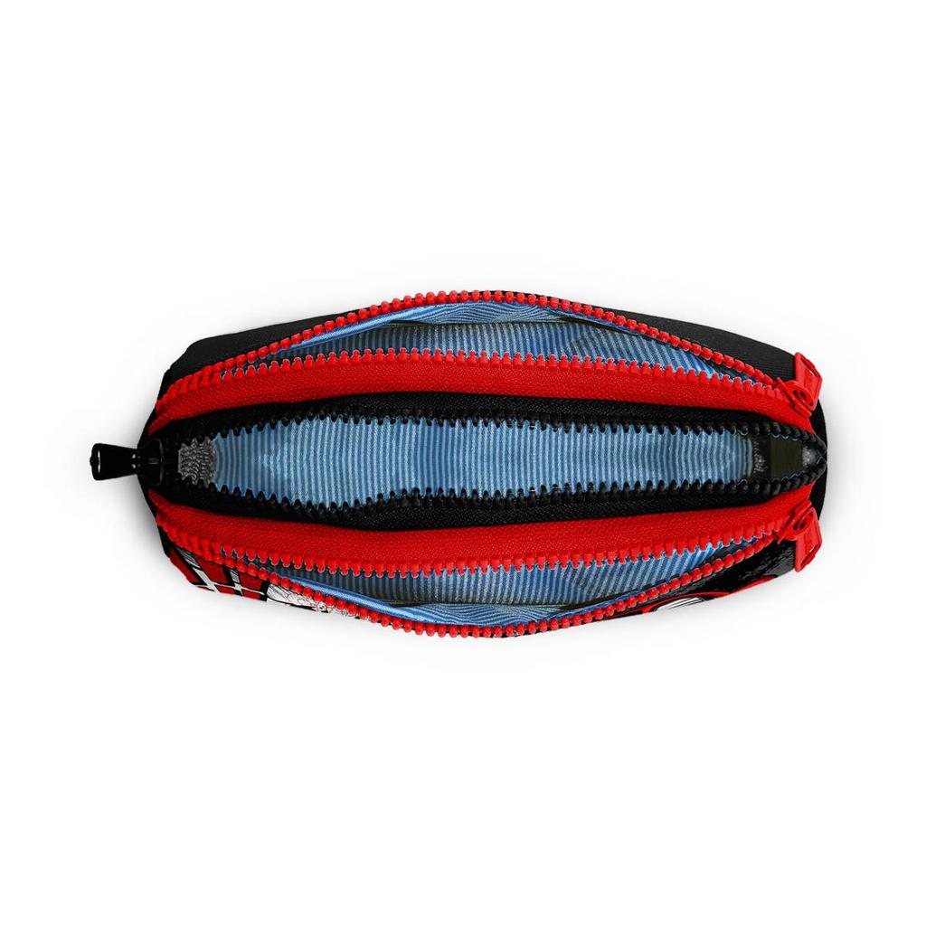 coral high Детская черная красная сумка-карандаш с тремя отделениями и рисунком аниме-машины 22047