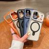 Магнитный матовый противоударный чехол для iPhone 17 Pro Max в стиле Mecha Color с ощущением кожи Apple 16