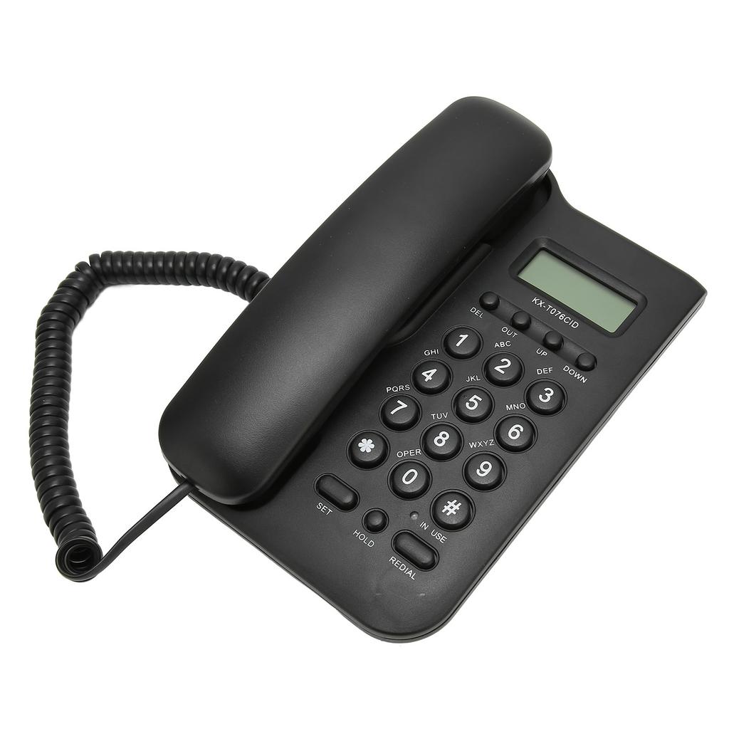 Настольный телефон Caller ID Настенное крепление Минималистичный проводной домашний телефон для дома Отеля Телефонная линия