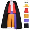 One Piece Luffy Wano Onigashima Arc Men's Cosplay Kimono Costume