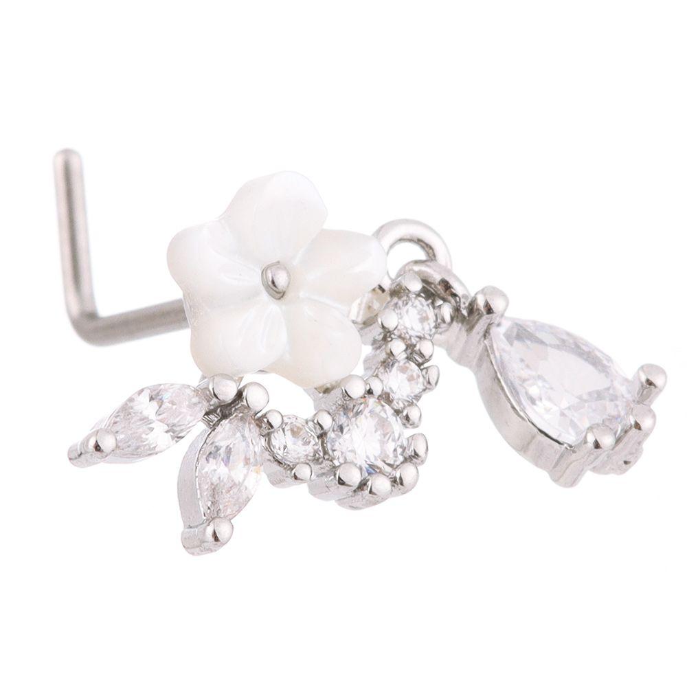 Мужчины Женщины Красочные Ювелирные Изделия L Висячие Носовые Пусеты Пирсинг Носовые Кольца Ногти