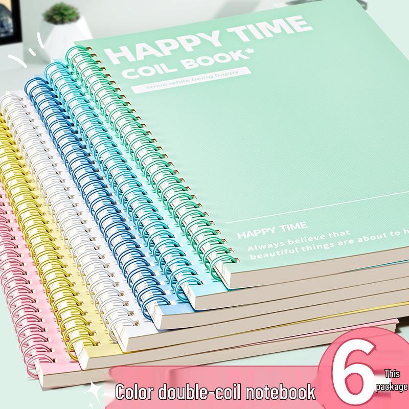 Цветной B5 блокнот на спирали: Высококачественный журнал формата А5 для учебы, записей и ведения дневника - Идеально подходит для студентов.
