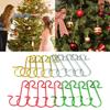 50Pcs Christmas Ornament Metal S-Shaped Hooks Holder Xmas Tree Ball Pendant Hanging Decorations for Home Navidad New Year 2024
