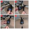 1/2pcs Leather Car Seat Back Hooks Portable Hanging Bag Rack For Ford Focus Mondeo Kuga Fiesta MK7 Escort Explorer Edge 2 4 MK2 MK4