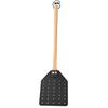 Double-sided Leather Fly Swatter Brown Leather With Beech Wood Long Handle Fly Killer Mosquito Swatter For Home Garden