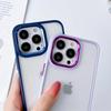 Luxury Silicone Bumper Clear Acrylic Shockproof Case For iPhone 14 13 12 11 Pro Max Metal Camera Ring Cover
