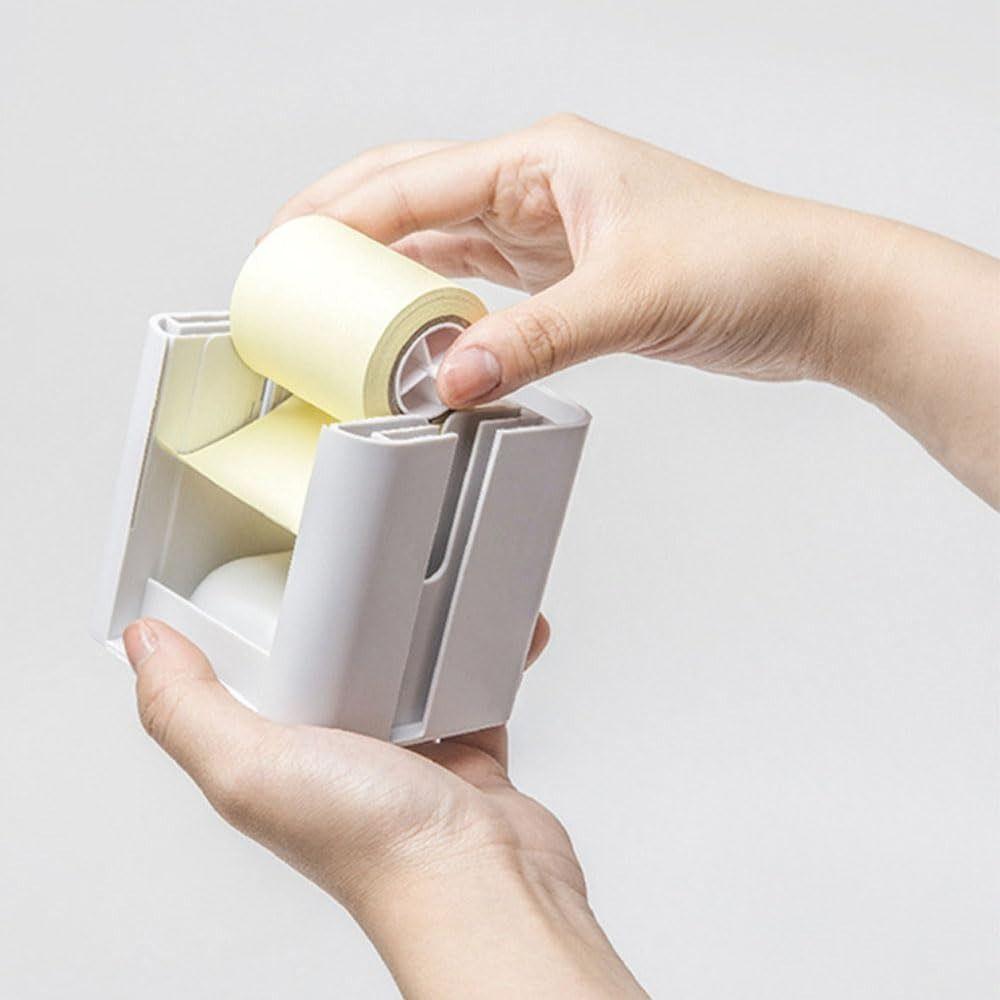 Plastic Desktop Note Holder 5-in-1 Page Marker Case Sticky Note Dispenser Dorm Room