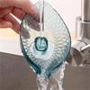 Leaf Shaped Soap Box Suction Cup Drain Soap Dish Toilet Free Hole Wall Mounted Soap Holder Storage Box Bathroom Accessories