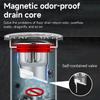 Не пропускающий запахи напольный сливной клапан - Канализационное ядро с обратным клапаном Заглушка для слива пола в душевой кабине для кухни, ванной комнаты, туалета, канализации