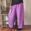 Женские брюки с эластичной талией, повседневные широкие брюки, весна-лето, однотонные, винтажные, свободные длинные брюки