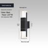 Modern Outdoor Waterproof LED Wall Lamp - Aluminum Heat Dissipation Decorative Light for Courtyard, Balcony, and Doorway