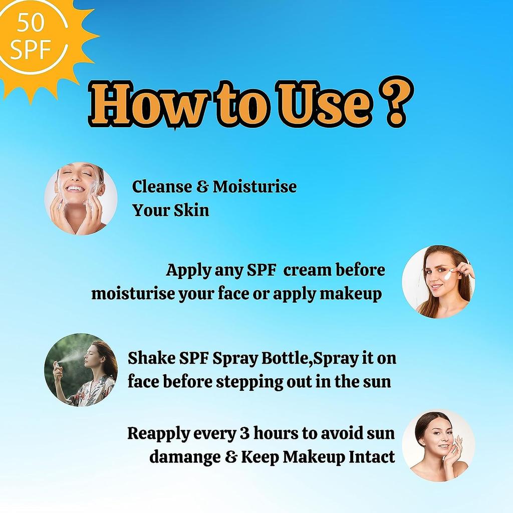 Солнцезащитный спрей SPF 50 с UVA/UVB-лучами, широкий спектр, солнцезащитный крем для ежедневного использования, солнцезащитный крем для женщин и мужчин, для всех типов кожи, 100 мл